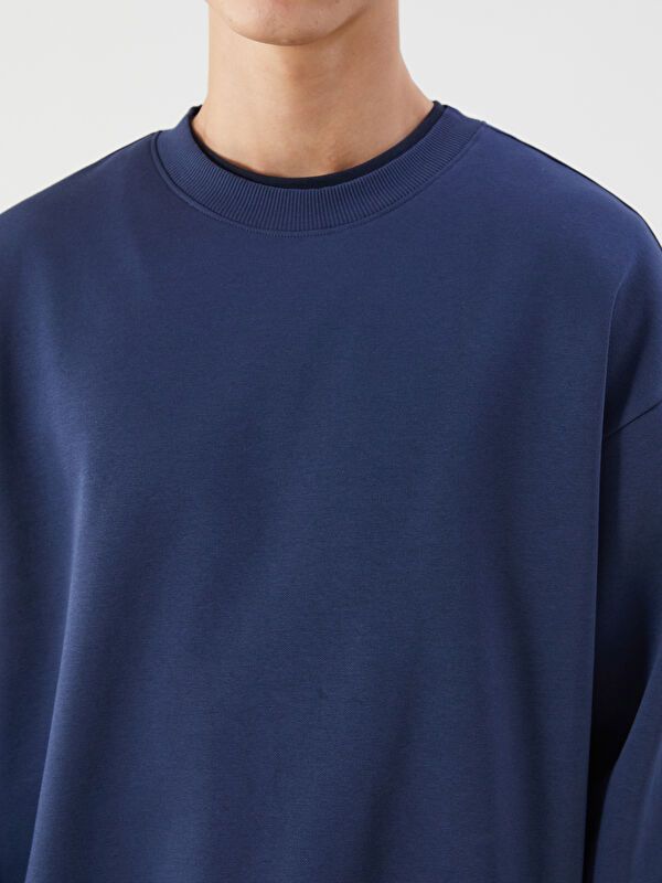 Moudda LC Waikiki - Sweatshirt en jersey Homme Indigo - Tunisie 3