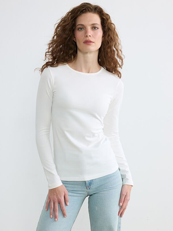 Moudda LC Waikiki - Body basique manches longues en jersey pour Femme - Tunisie 1