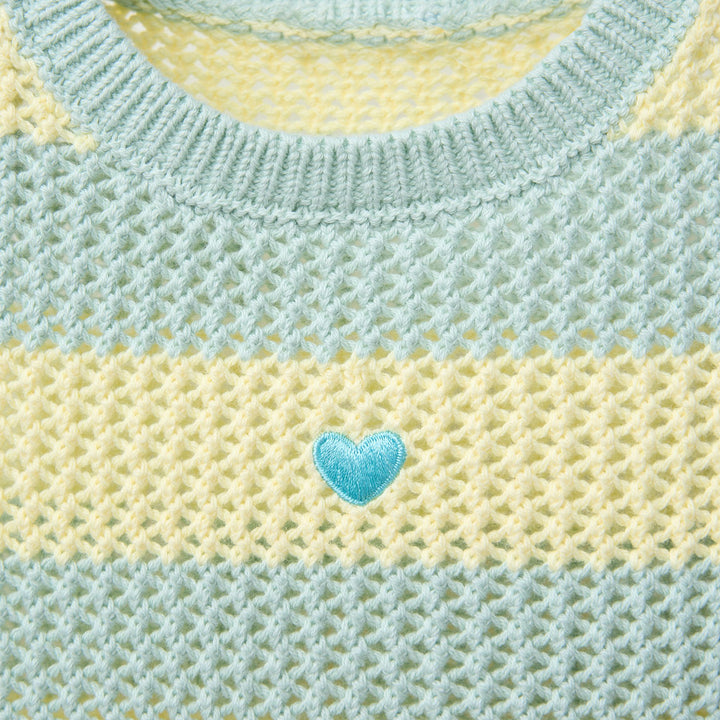Moudda ZARA - Top Maille Enfant - Rayures Bicolores (6T) - Tunisie 3