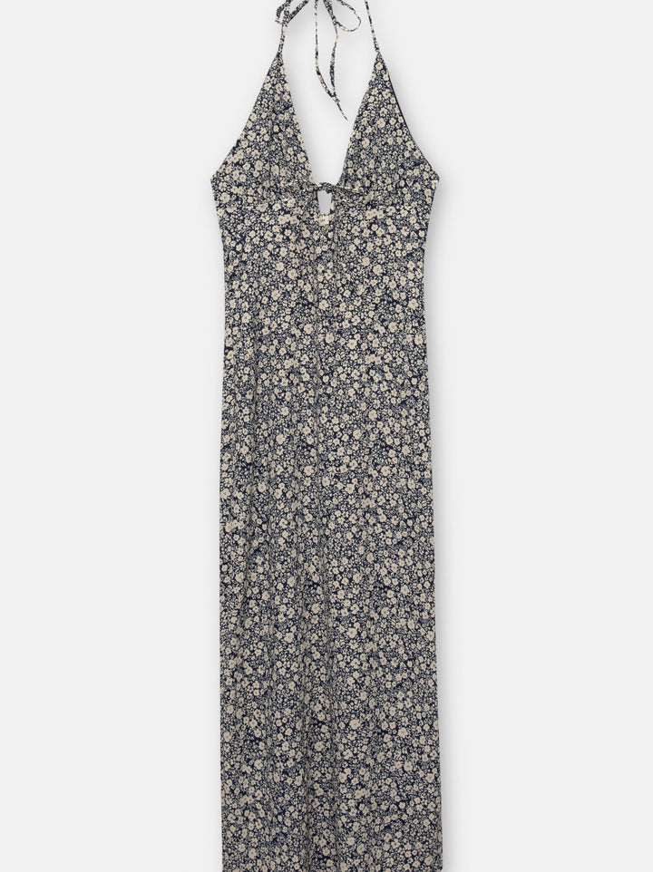 Moudda PULL & BEAR - Robe Midi Fleur Halter Nœud - Tunisie 1