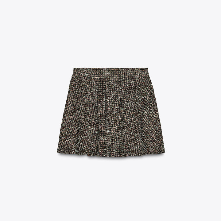 Moudda ZARA - Jupe Mini - Jacquard & Texture (Bourgogne) - Tunisie 1