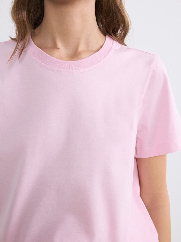 Moudda LC Waikiki - Body basique manches courtes en jersey pour Femme couleur  Rose lilas - Tunisie 3