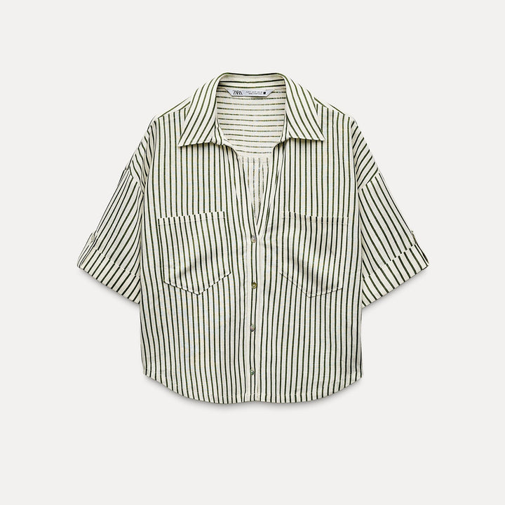 Moudda ZARA - Chemise en Lin Manches Courtes - Tunisie 1