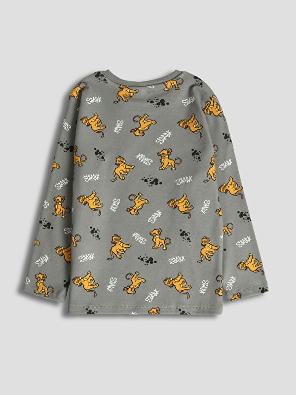 Moudda LC Waikiki - Pyjama manches longues en jersey couleur Gris foncé imprimé pour garçons - Tunisie 3