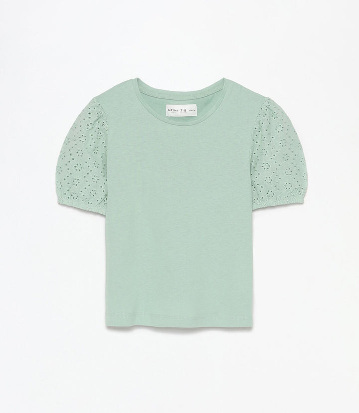 Moudda Lefties - T-Shirt Broderie Suisse - Février Fille - Tunisie 1
