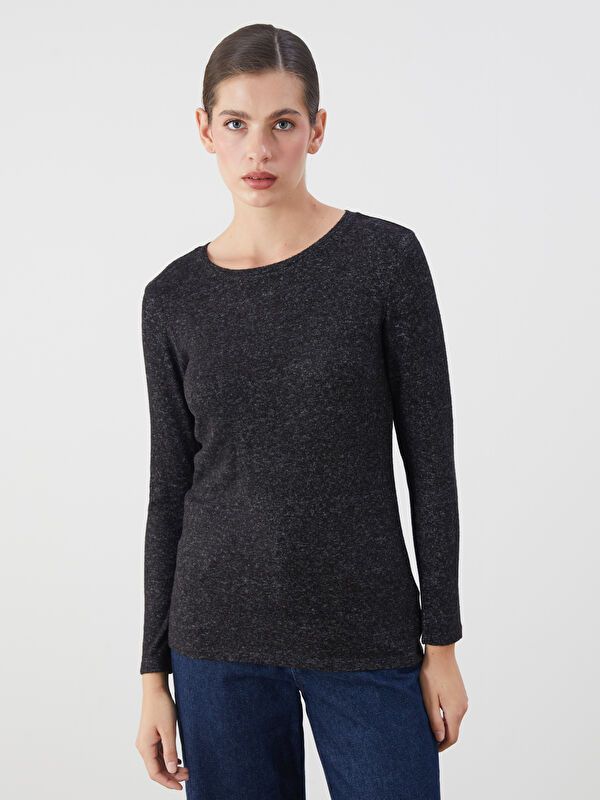 Moudda LC Waikiki - Body jersey manches longues Femme Noir - Tunisie 1