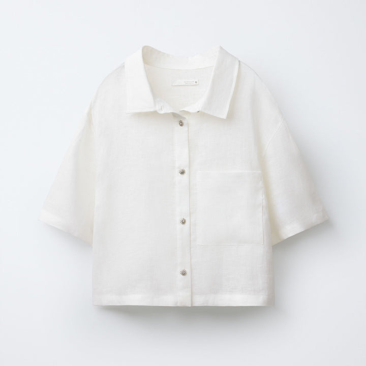 Moudda ZARA - Chemise Fille - Bouton Bijou - Tunisie 1