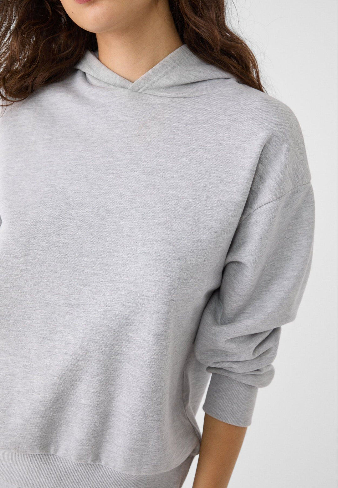 Moudda STRADIVARIUS - Sweat à Capuche Gris Chiné - Tunisie 4
