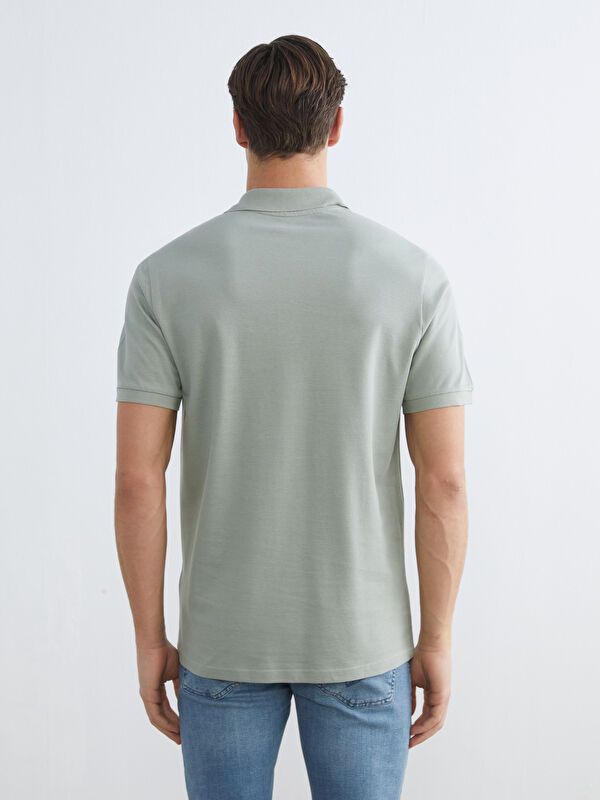 Moudda LC Waikiki - T-shirt col polo basique manches courtes en jersey pour Homme - Tunisie 4