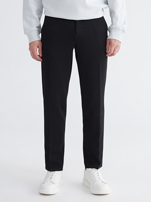 Moudda LC Waikiki - Pantalon mi-saison en tissu pour Homme couleur Noir - Tunisie 2