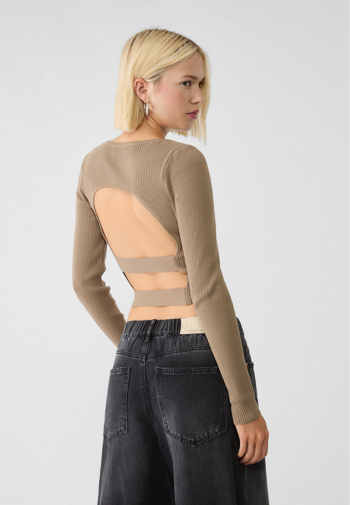 Moudda STRADIVARIUS - Pull en Maille Dos Nu - Tunisie 5