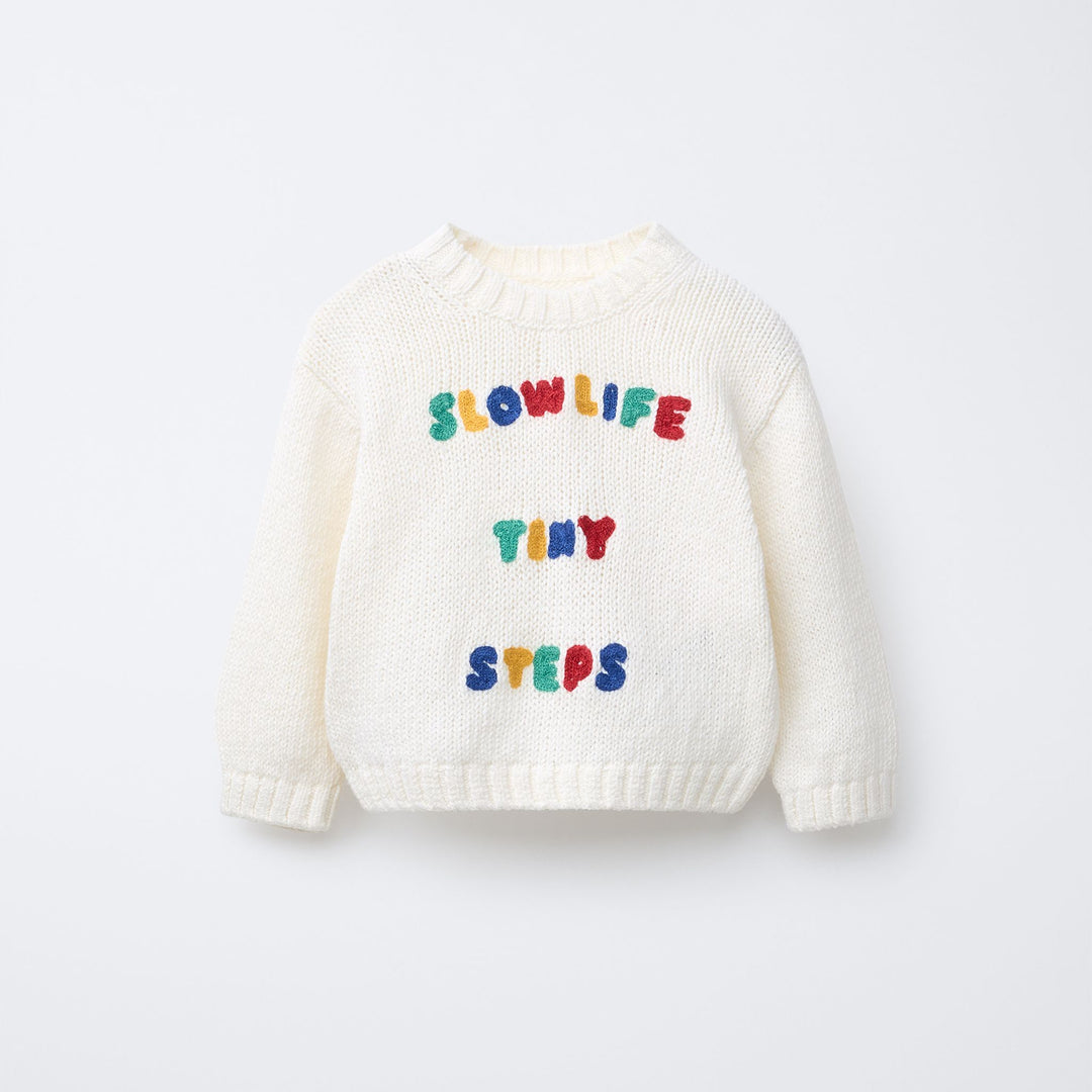 Moudda ZARA - Pull - Texte (Slow Life Tiny Steps) 4T - Tunisie 1