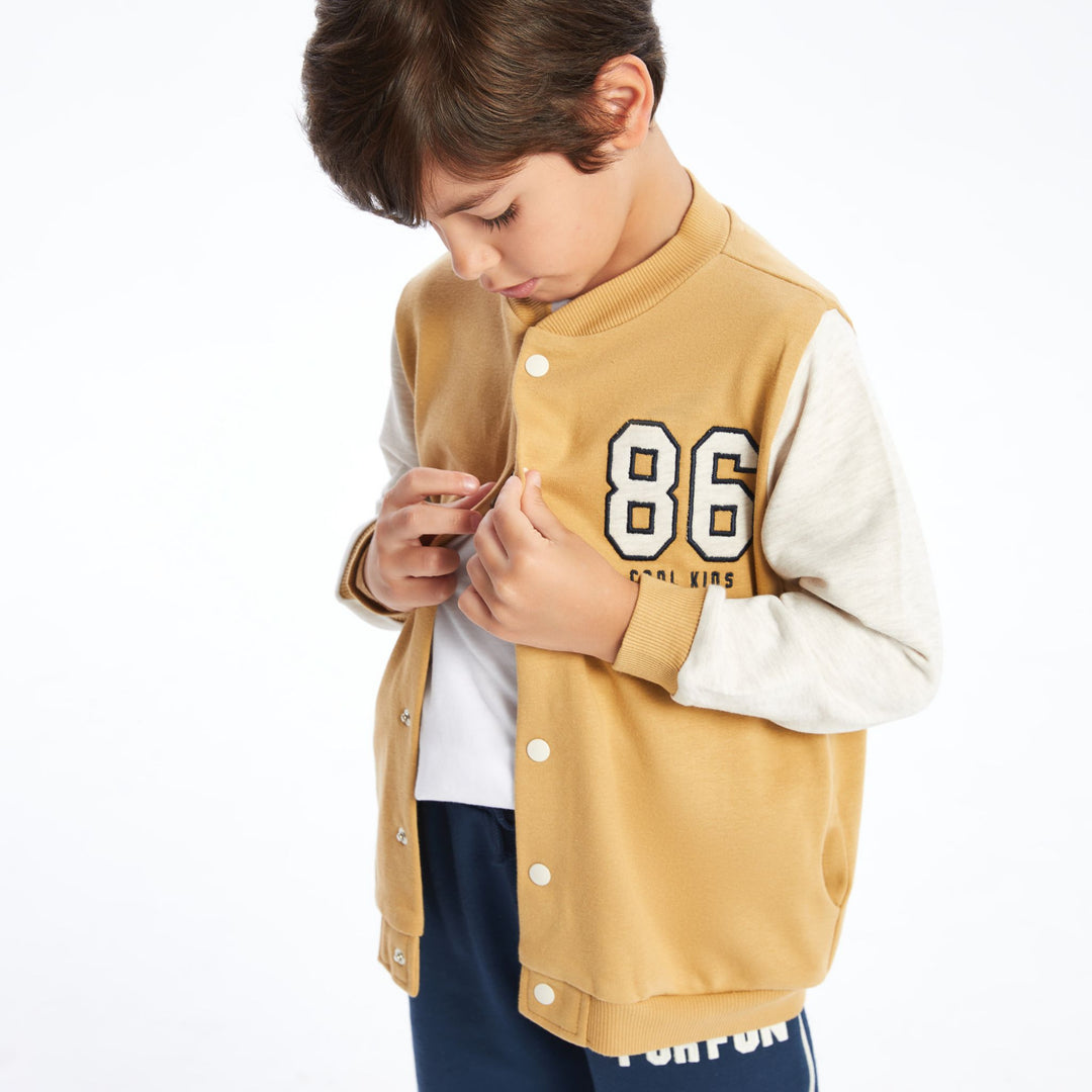 Moudda LC Waikiki - Cardigan en jersey Garçon Beige foncé - Tunisie 1