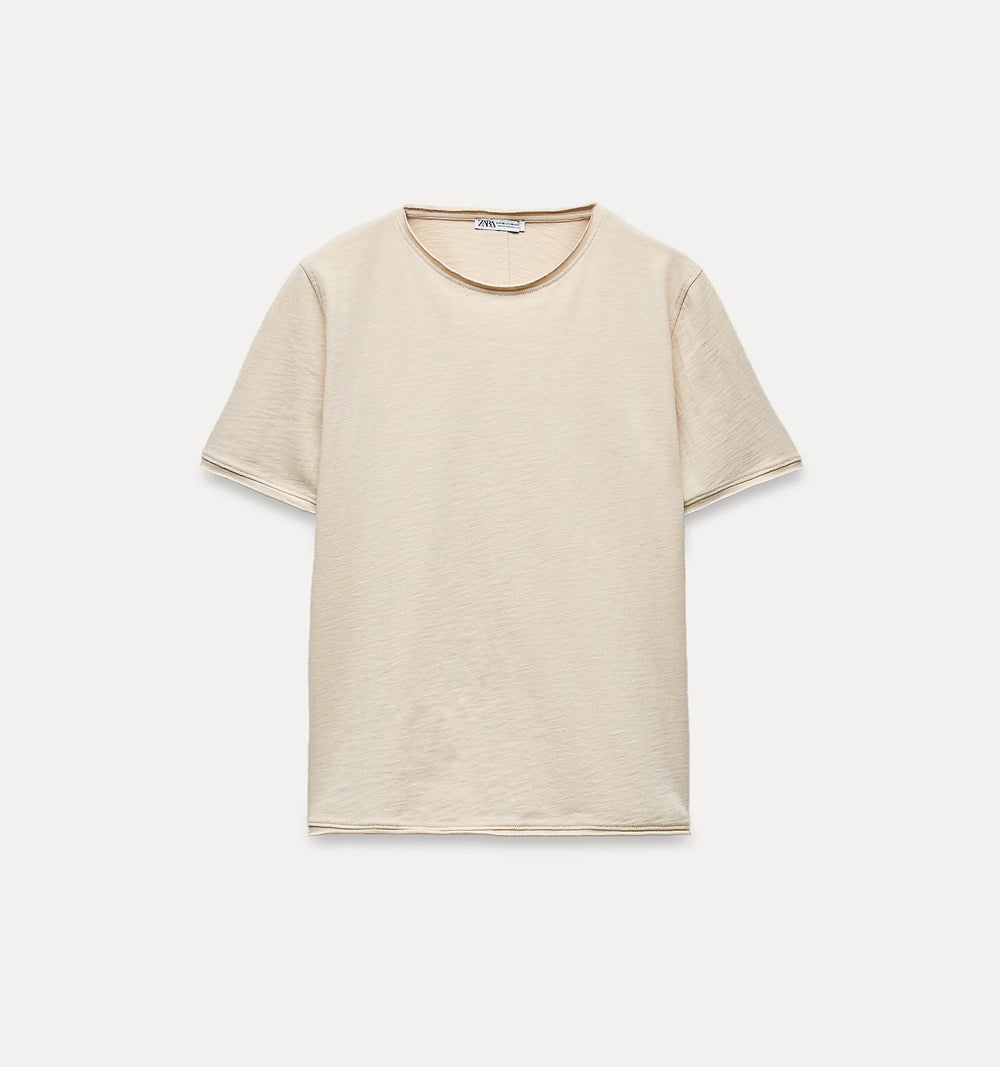 Moudda ZARA - T-shirt en flammé, finitions brut de coupe - Tunisie 2