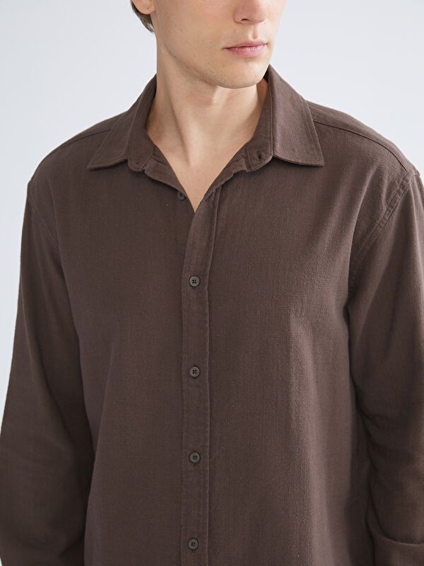 Moudda LC Waikiki - Chemise tissée à manches longues pour Hommes - Tunisie 3