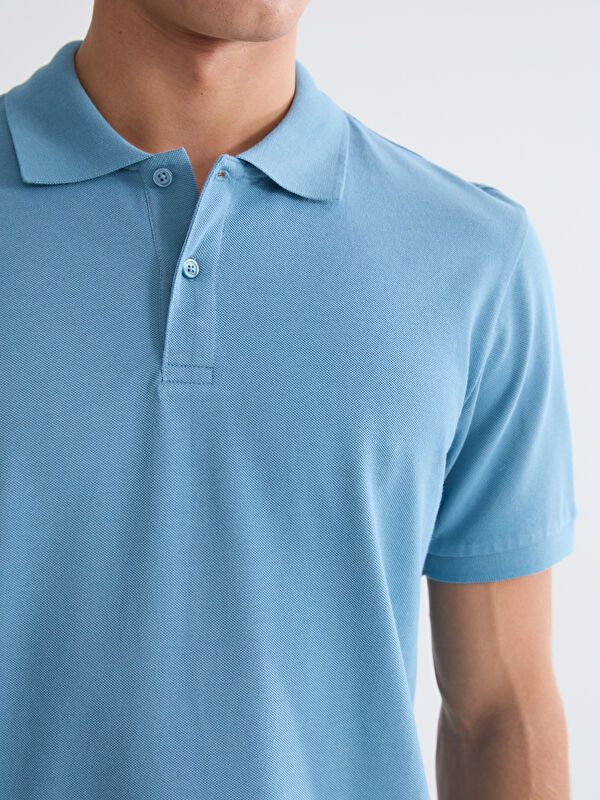 Moudda LC Waikiki - T-shirt col polo basique manches courtes en jersey pour Homme - Tunisie 3