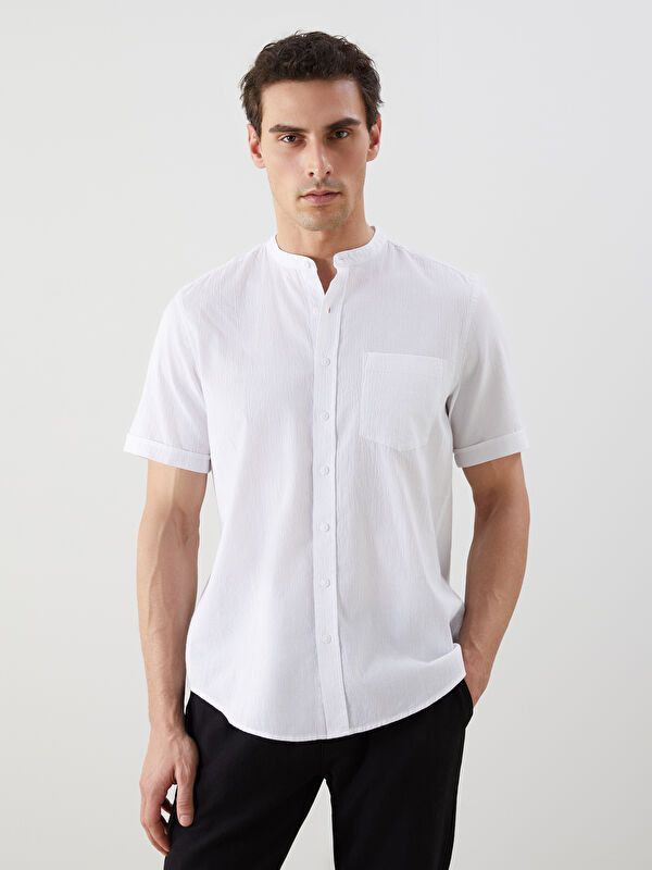 Moudda LC Waikiki - Chemise manches courtes en tissu pour Homme - Tunisie 1