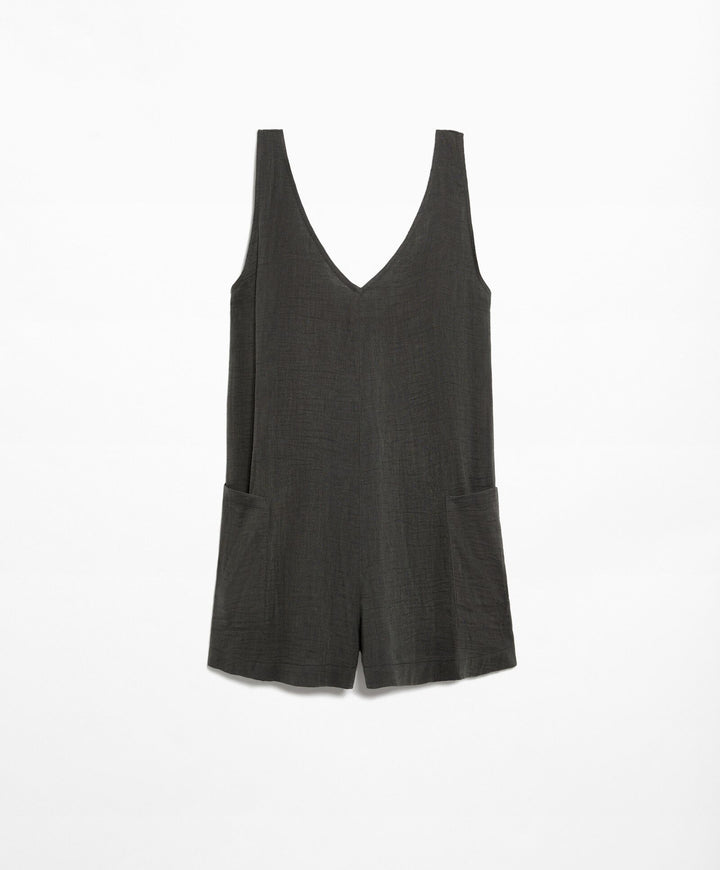 Moudda Oysho - Salopette Courte Col Échancré Dos en Gaze - Tunisie 6