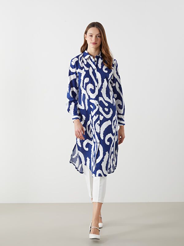 Moudda LC Waikiki - Tunique imprimée tissée cv à manches longues pour Femmes - Tunisie 1