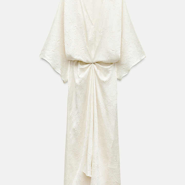 Moudda ZARA - Robe mi-longue encolure en V froissée - Tunisie 1