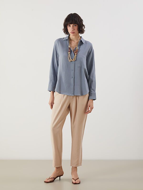 Moudda LC Waikiki - Chemise tissée à manches longues pour Femmes - Tunisie 2