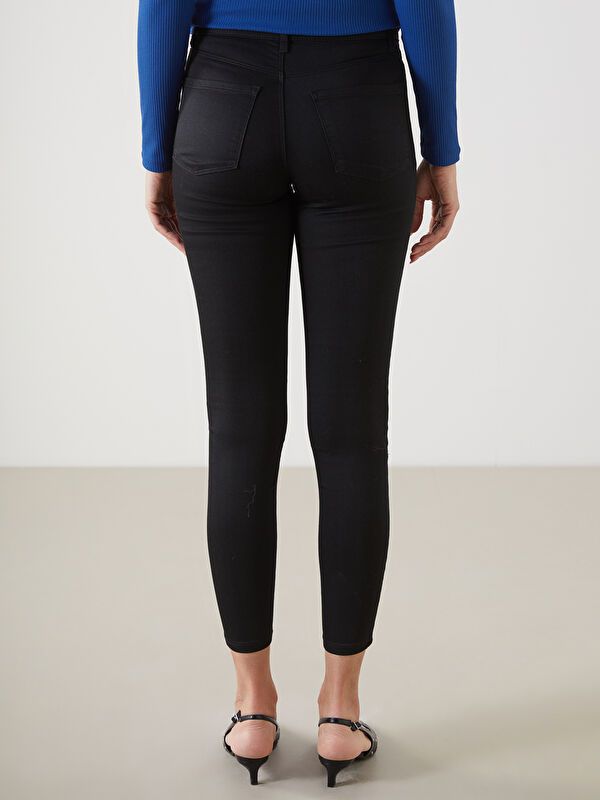 Moudda LC Waikiki - Pantalon jean tissé basique Femme Rodéo noir+m - Tunisie 4