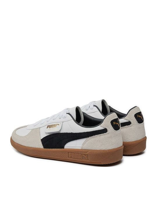 Moudda Puma - Sneakers PUMA Palermo Lth Jr,PUMA White-Vapor Gray-Gum pour enfants - Tunisie 4