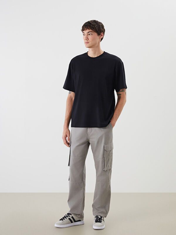 Moudda LC Waikiki - T-shirt jersey basique manches courtes Homme Noir - Tunisie 2