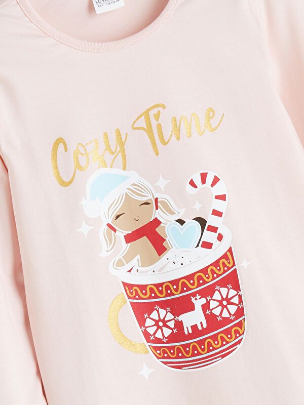 Moudda LC Waikiki - Sous-vêtement jersey pyjama manches longues milieu pour Filles - Tunisie 3