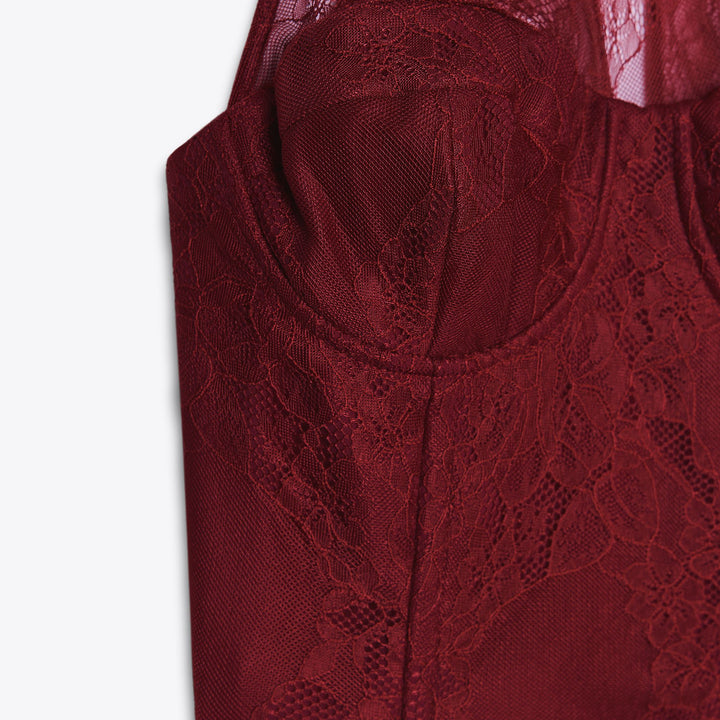 Moudda ZARA - Body Dentelle - Encolure Halter & Fronces Bas - Tunisie 3
