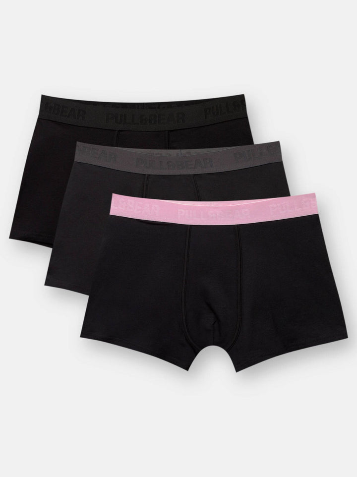 Moudda PULL & BEAR - Pack Boxer - Logo Medium Noir - Tunisie 2