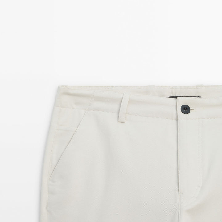 Moudda Massimo Dutti - Pantalon sergé coton coupe fuselée - Tunisie 3