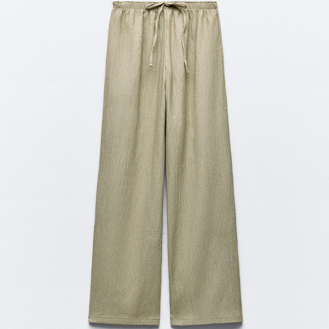 Moudda ZARA - Pantalon Droit Texturé Gaufré - Tunisie 3