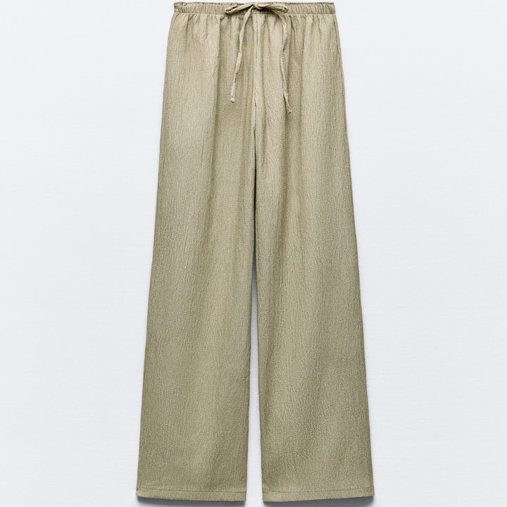 Moudda ZARA - Pantalon Droit Texturé Gaufré - Tunisie 3