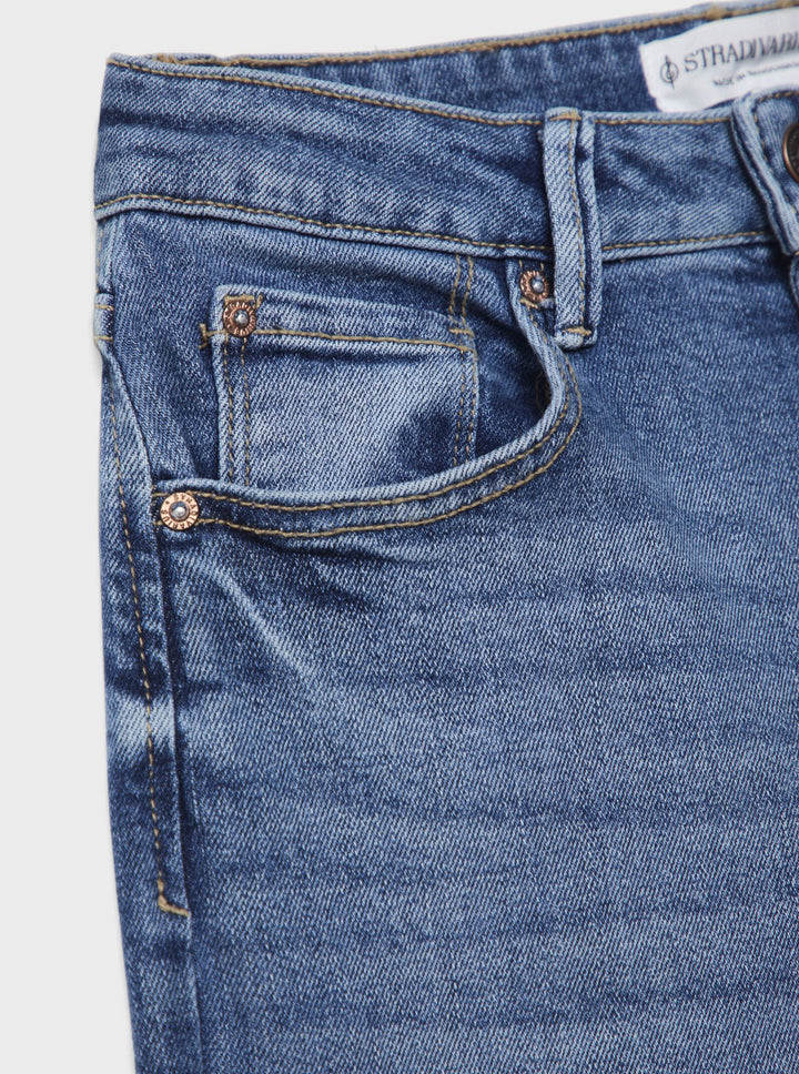 Moudda STRADIVARIUS - Jean Mom Slim Denim 50% Bio - Tunisie 1