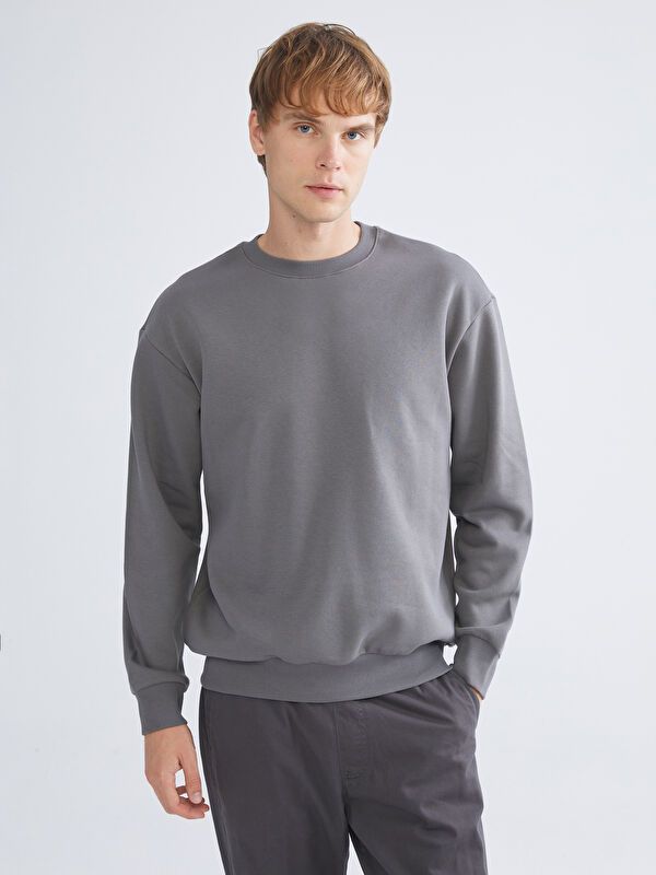 Moudda LC Waikiki - Sweatshirt en jersey Homme Gris foncé - Tunisie 1