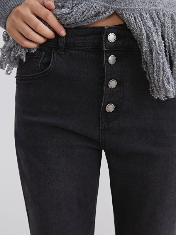 Moudda LC Waikiki - Pantalon jean tissé basique Femme Rodéo noir+m - Tunisie 3