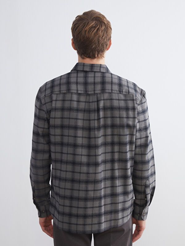 Moudda LC Waikiki - Chemise tissée manches longues Homme Kaki - Tunisie 4