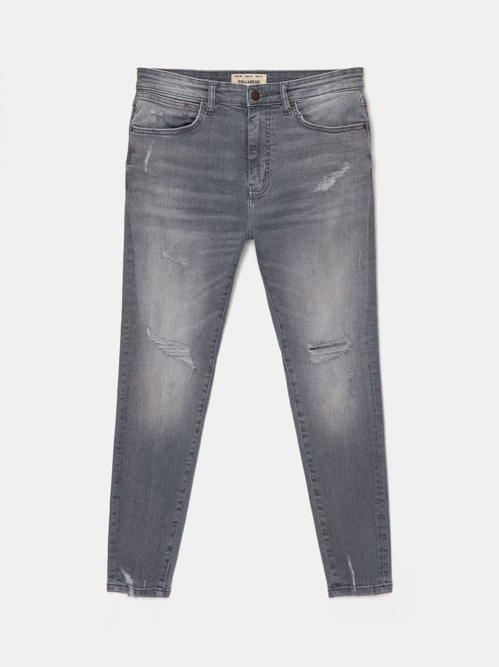 Moudda PULL & BEAR - Pantalon Denim Carrot Déchiré PK AZ - Tunisie 3