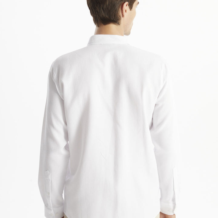 Moudda LC Waikiki - Chemise tissée manches longues Homme Buxe blanc - Tunisie 4