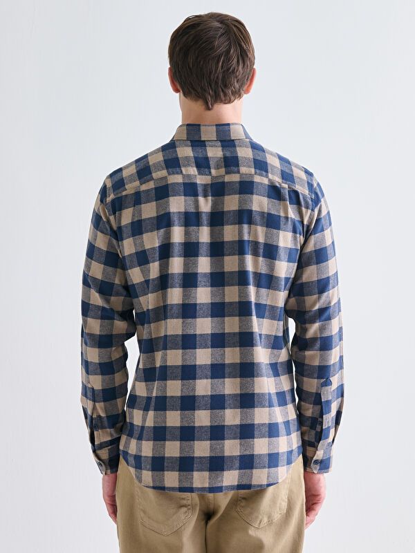 Moudda LC Waikiki - Chemise à carreaux tissée à manches longues pour Hommes - Tunisie 4