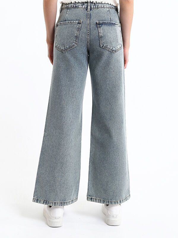 Moudda LC Waikiki - Jean basique en denim couleur Rodeo Bleu indigo moyen pour femmes - Tunisie 5