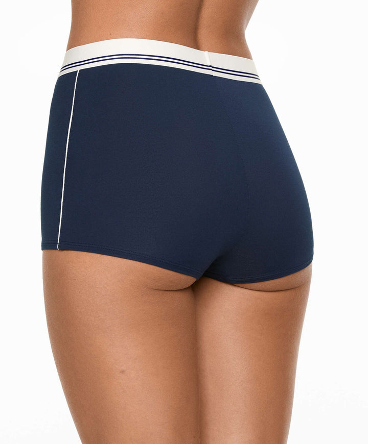 Moudda Oysho - Culotte 2D Modal Rayé Club Capsule Taille Haute Boyshort - Tunisie 3