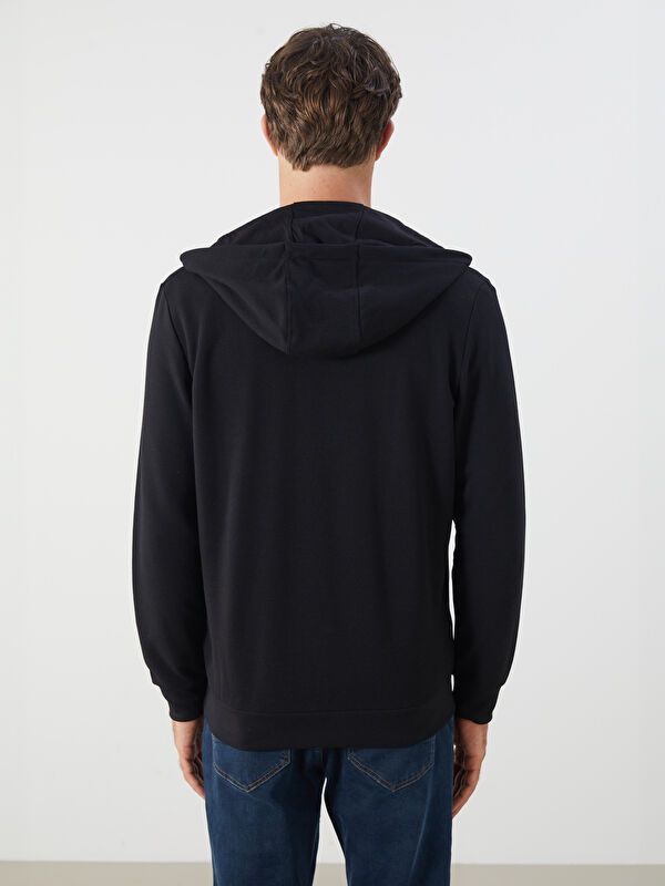 Moudda LC Waikiki - Cardigan jersey basique Homme Noir - Tunisie 3