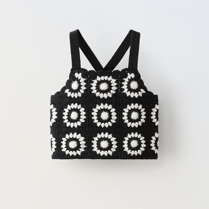 Moudda ZARA - Top crochet fleurs - Tunisie 1