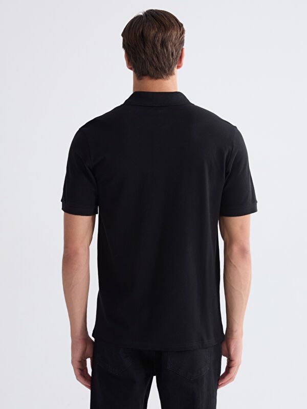 Moudda LC Waikiki - T-shirt col polo basique manches courtes en jersey pour Homme - Tunisie 4