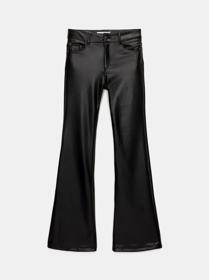 Moudda PULL & BEAR - Pantalon Taille Haute Flare PU - Tunisie 1