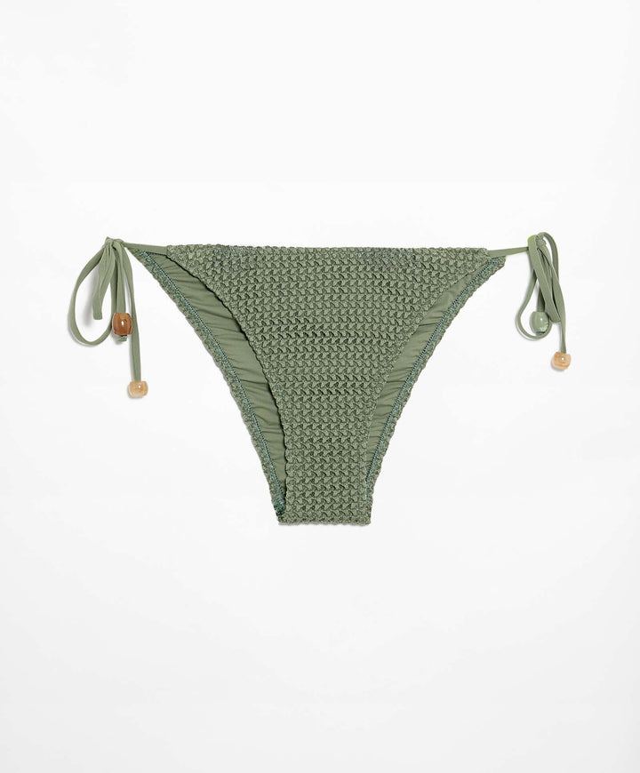 Moudda Oysho - Culotte Moyenne à Nœuds Crochet Uni - Tunisie 4