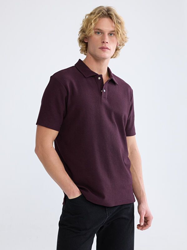 Moudda LC Waikiki - T-shirt col polo manches courtes en jersey - Tunisie 7
