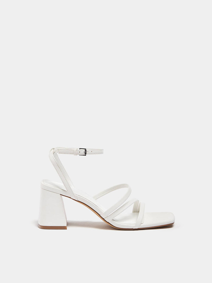 Moudda PULL & BEAR - Sandales à Talon à Brides Croisées Basiques - Tunisie 7